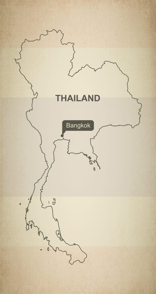 carte Thaïlande